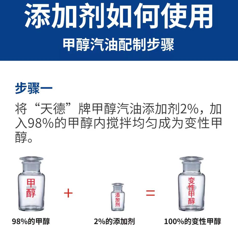 天德牌甲醇汽油添加劑使用方法